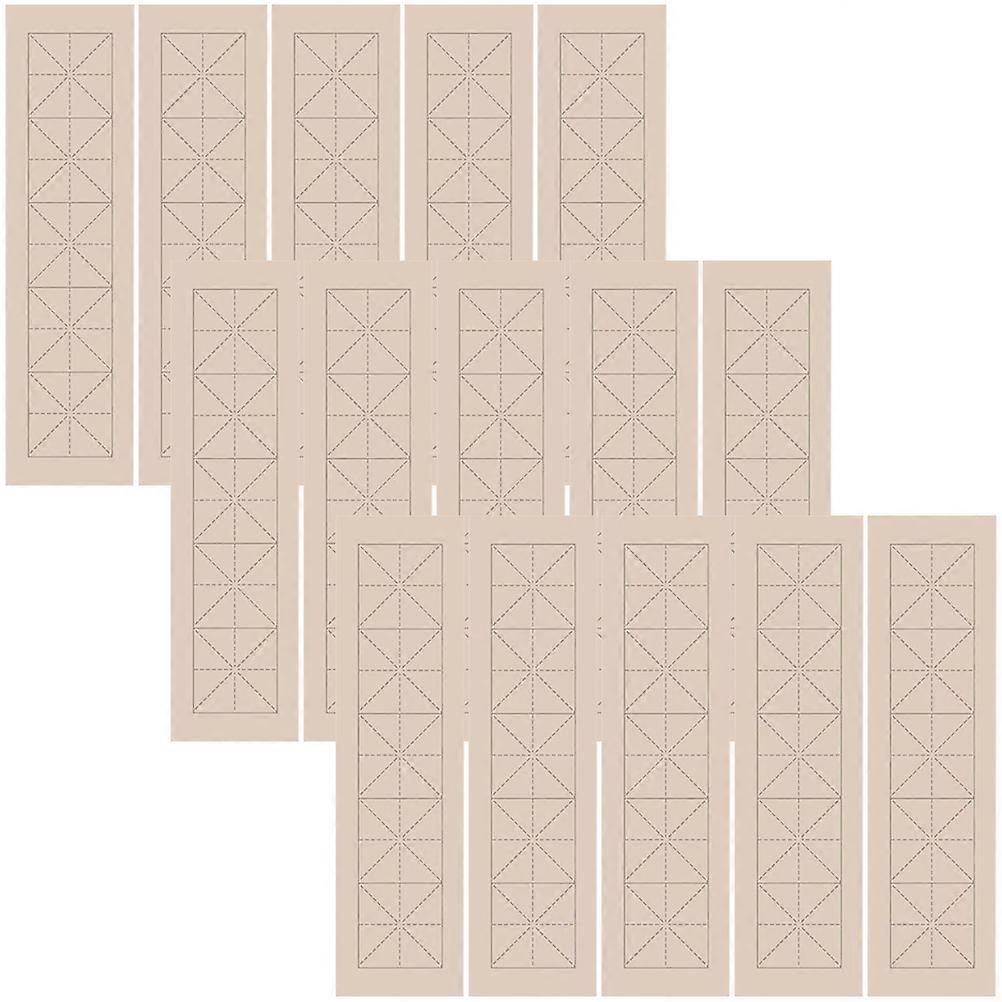 Chinese Calligraphy Rice Paper Practicing Sheets Rectangular Grid Calligraphy Writing Paper 34.00X9.00X0.10Cm Ideal For Beginners 100 Sheets