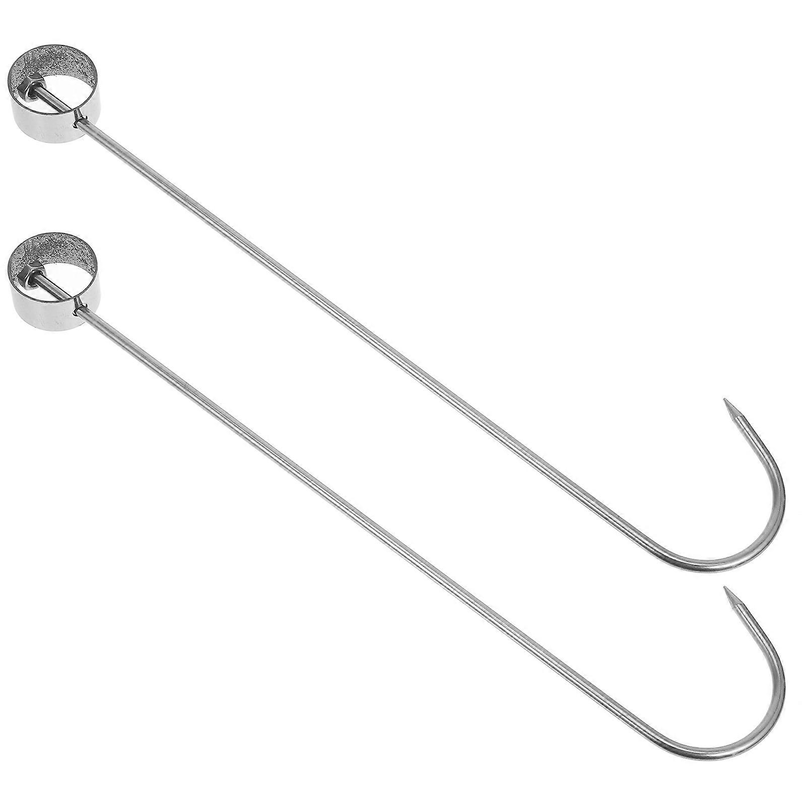 Here's a refined and professional product description based on your input:
**2pcs Stainless Steel Meat Hooks – Versatile Butcher Hooks for