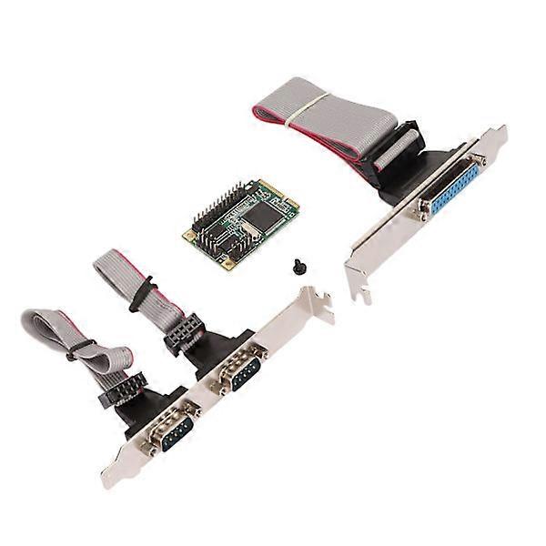 Mini PCIe Serial Parallel Expansion Card 6Gbps PCI Express auf Drucker LPT Port 2-Ports RS 232 DP9 Pin Adapter
