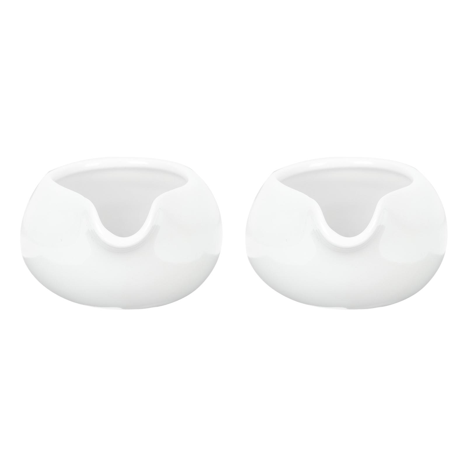 2pcs Ceramic Milk Jugs Creamers and Sauce Pitchers Containers