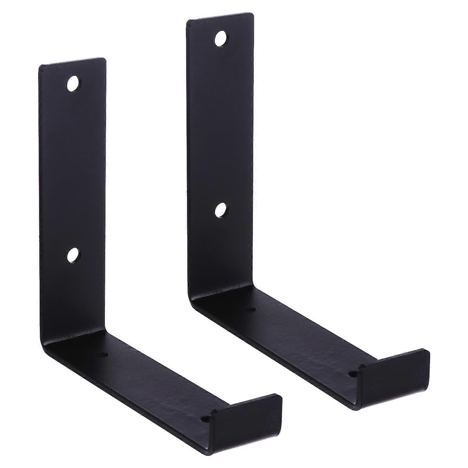 Decorative Floating Shelf Brackets Designed For Wood Shelf Applications 15.50X15.50X4.00cm Supporting Heavy Weight 2Pack