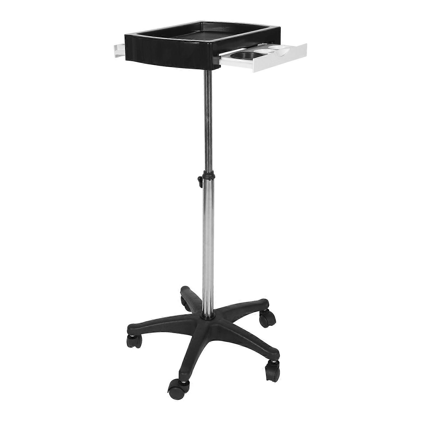 Hair Dyeing Support Cart, Multi Purpose Salon Tool Rack with Movable Wheels for Practical Storage