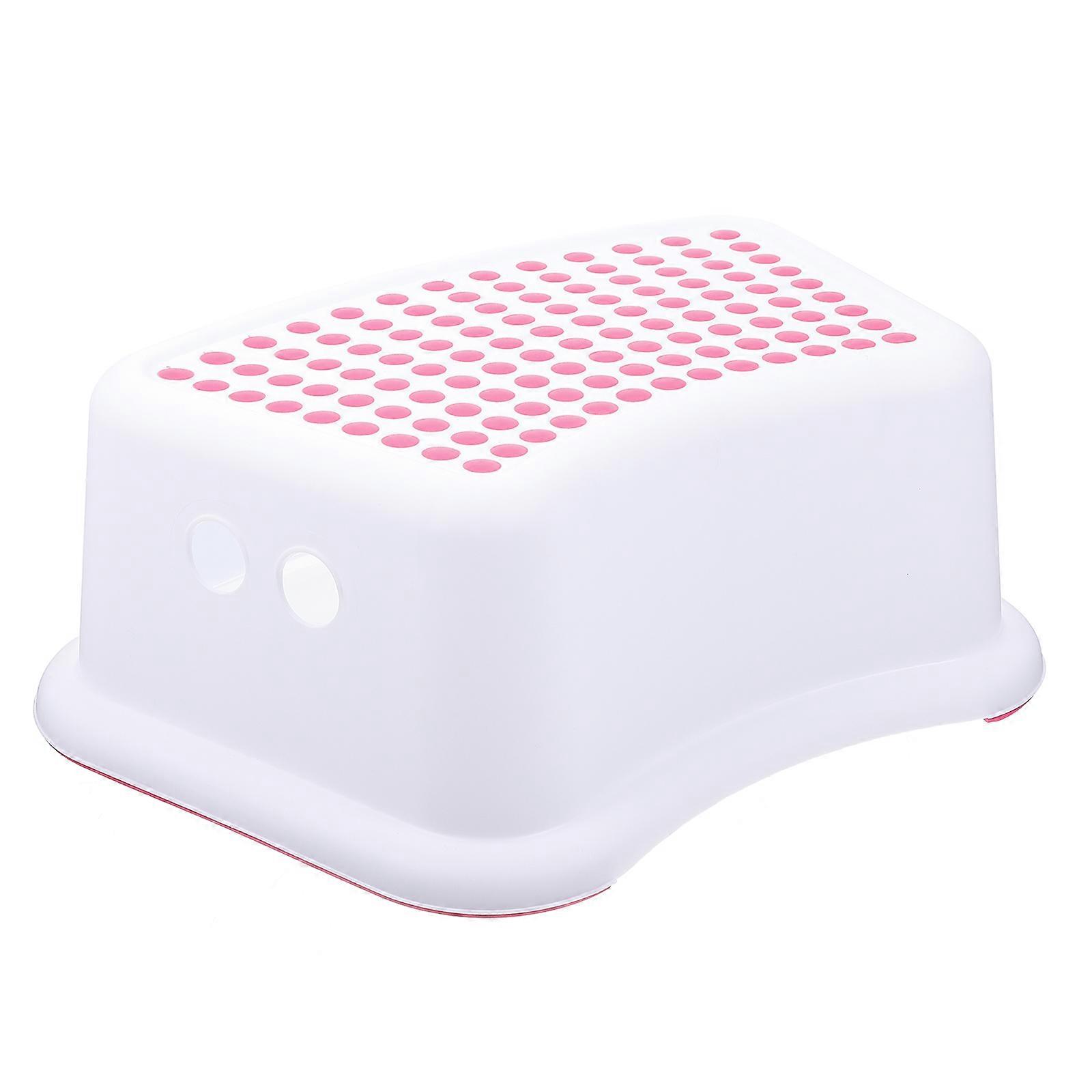 Toddler Bathroom Step Stool Child Height Assistance Practical Design Round Shape 1Pcs