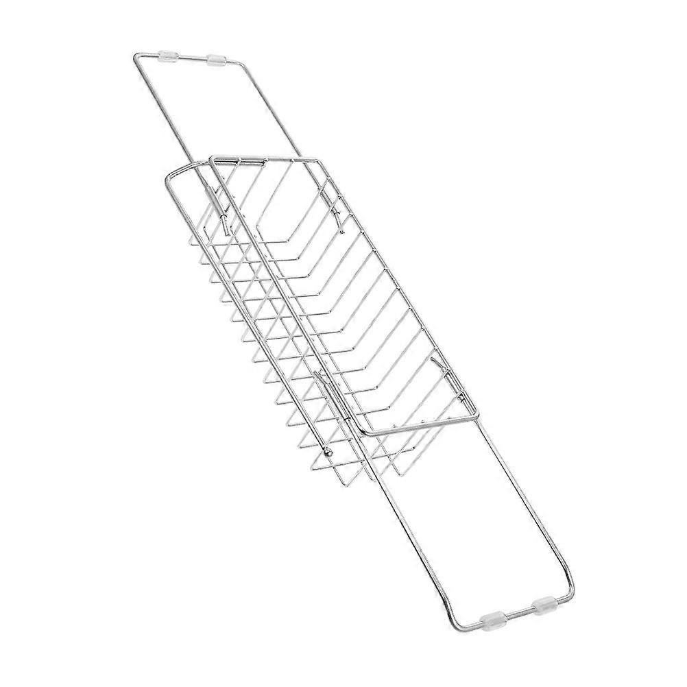 Convenient Sponge Holder Multi-function Drain Rack Silver Kitchen Accessory for Household Users 23x12x7cm 1Set