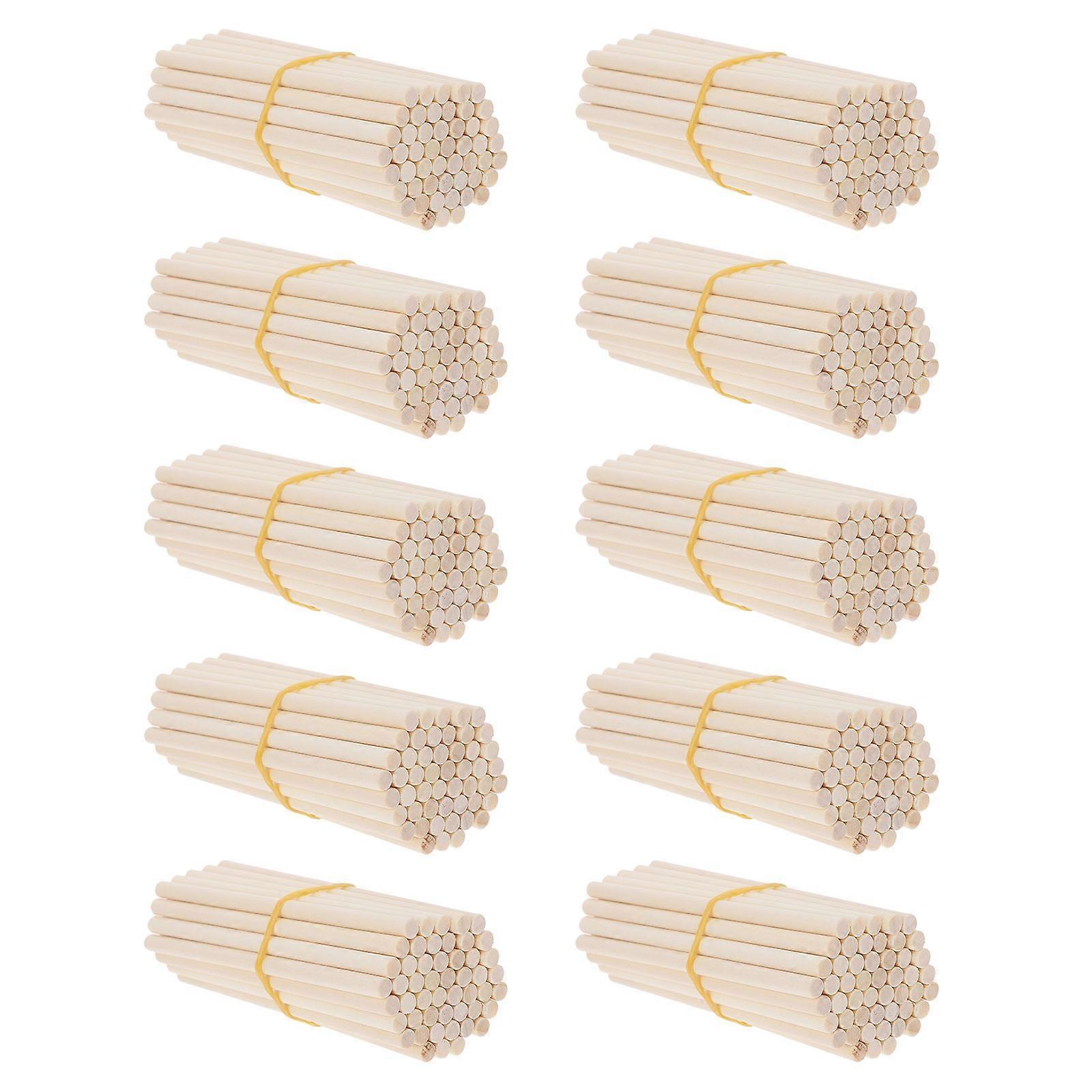 Wooden Popsicle Sticks for DIY Ice Cream Making at Home Beige Color Smooth and Safe to Use 500 Pcs