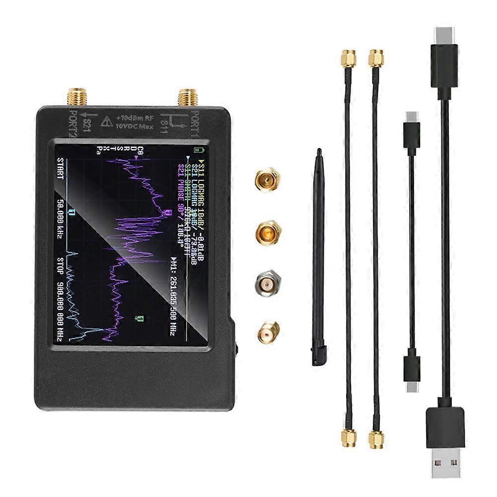 2.8 H Vector Network Analyzer Black 50 KHz900 MHz HF VHF UHF Antenna Network Analyzer