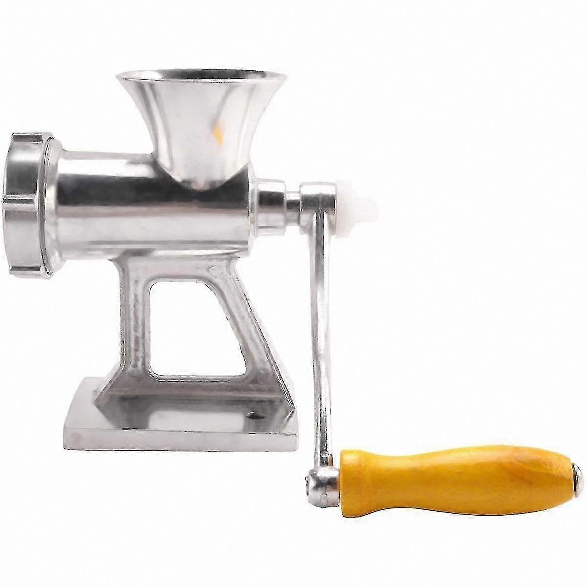 Manual Meat Grinder for Beef, Sausage, and Pasta Processing with Hand Crank Operation