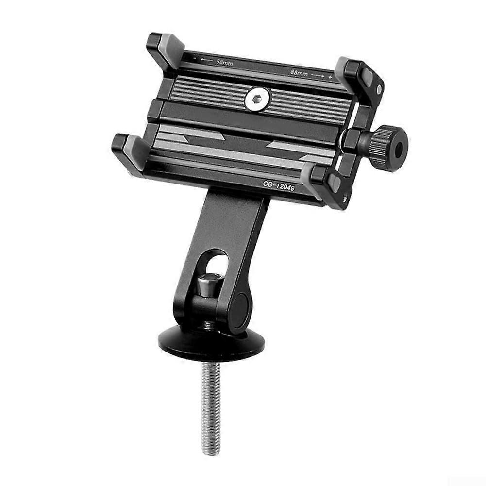 Heavy Duty Aluminum Bike Phone Holder with Innovative Locking System Ideal for Active Riders (Handlebar Model, Black)