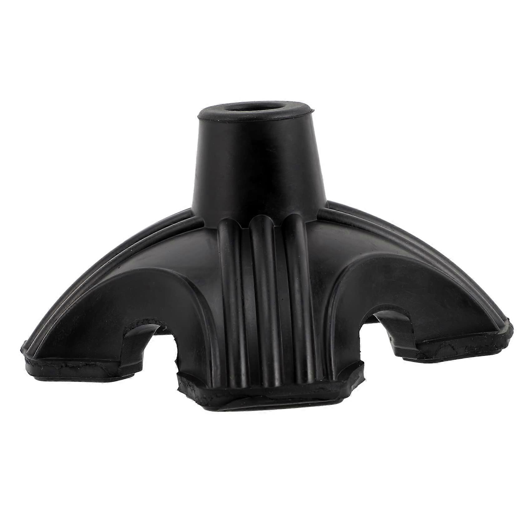 Self-Standing Rubber Foot Replacement Tip for Walking Stick, Non-Slip Durable Base for Stability on Uneven Terrain