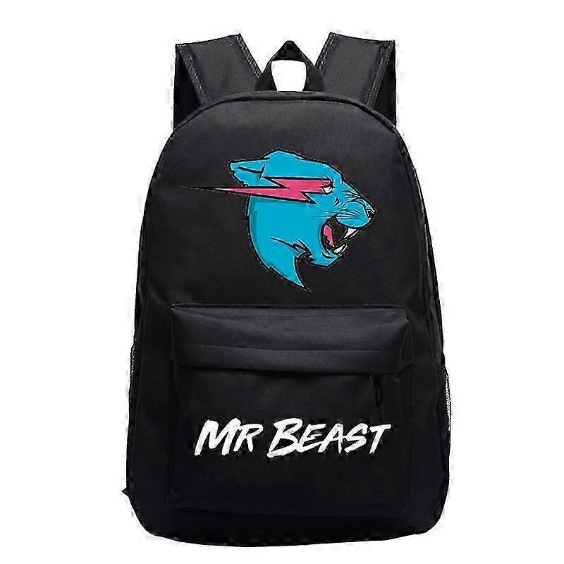 Mr Beast Lightning Cat Batoh pro chlapce Dívky Cartoon Bookbag Pro studenty škol Batohy na děti Batohy na notebooky Cestovní Tašky na notebook Mochila