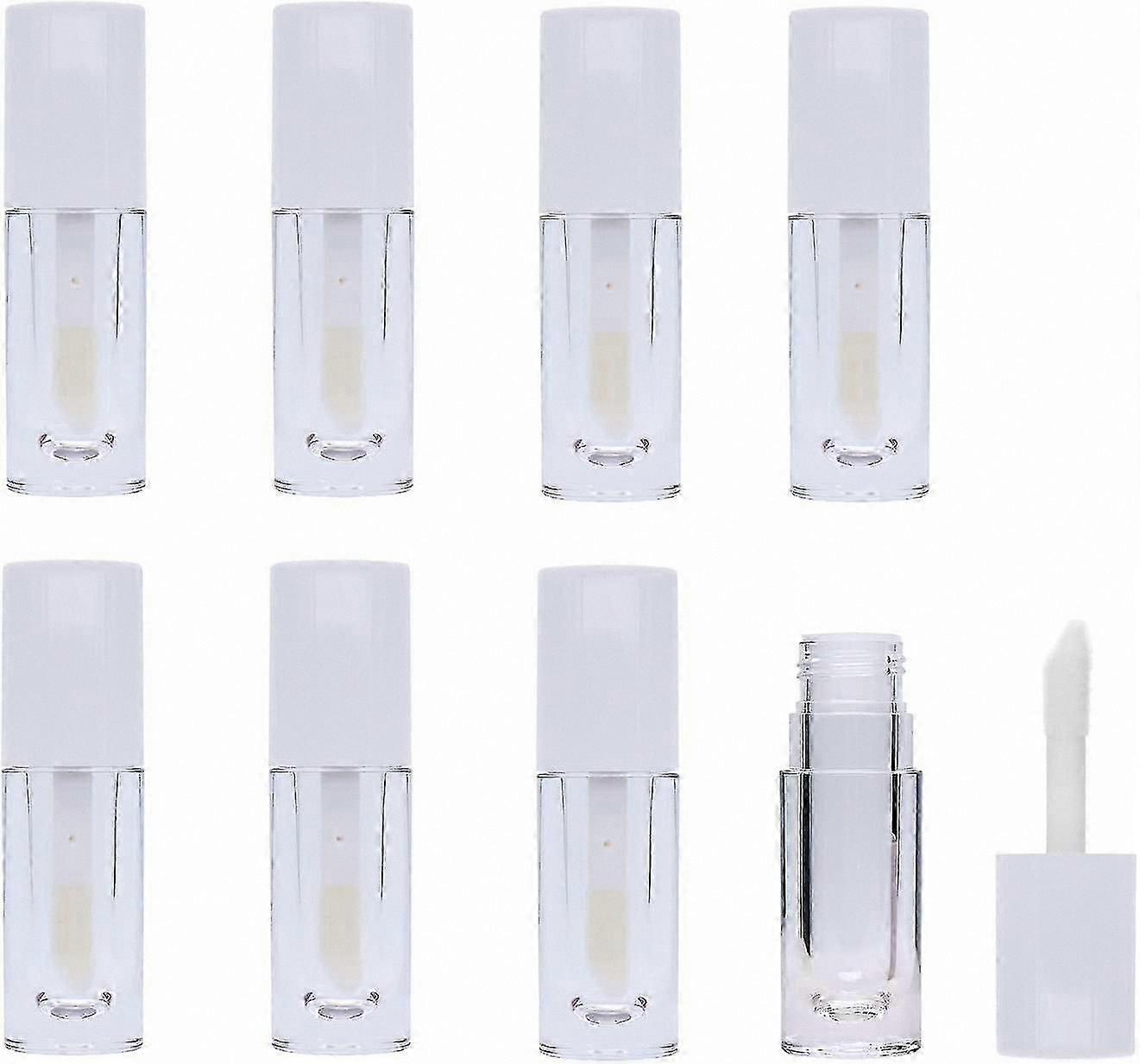 Refillable Lip Gloss Tubes, 8-Pack Mini Lipstick Bottles with Empty Sticks, 6.5ml Portable Cosmetic Containers