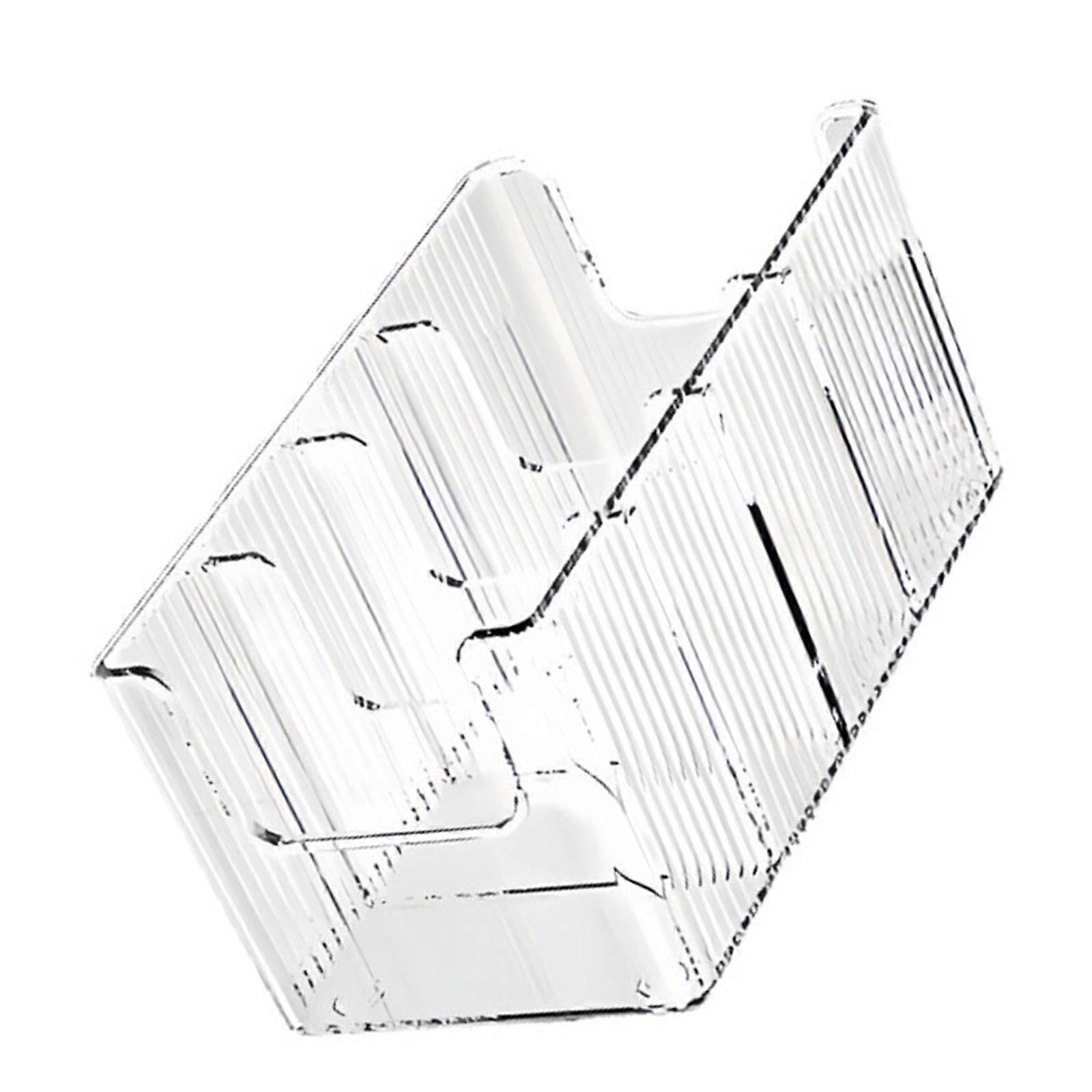 Clear Belt Tie Organiser With Multi Section Design Multiple Compartments PET Storage Box for Neckties Accessories Multicolor