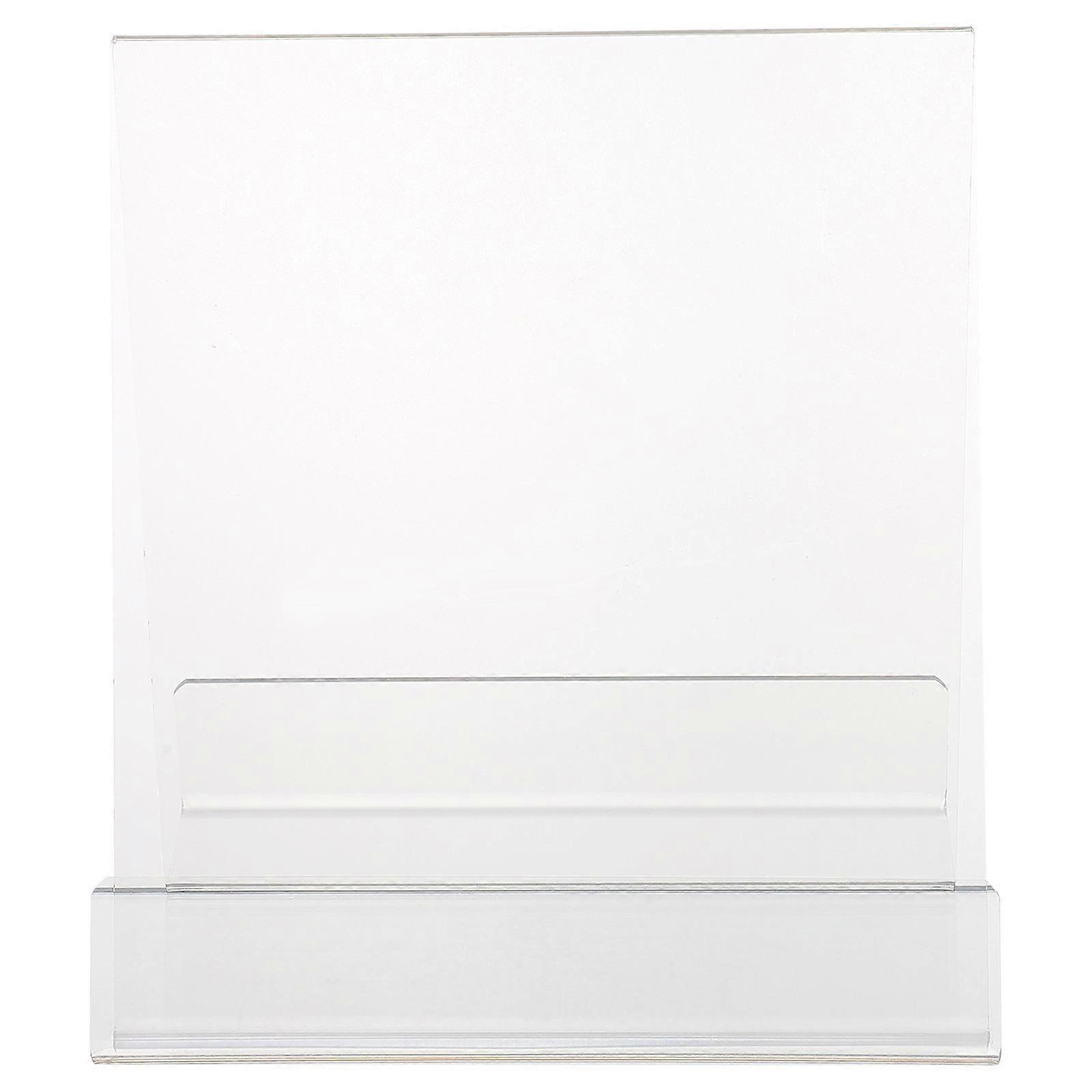 Magazine Holder Acrylic Book Rack for Desktop Organization Transparent Material for Office Workers 1Pcs