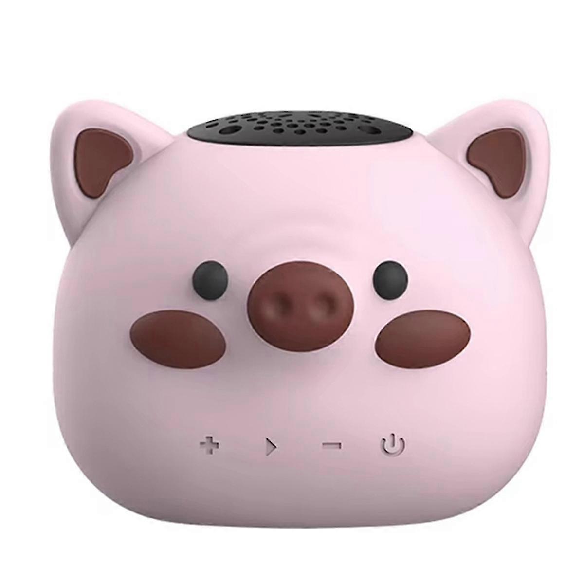 Mini Pocket Bluetooth Kaiutin IP65 vedenpitävällä stereolla - Cartoon Pig Style Langaton Soundbar-kaiutin