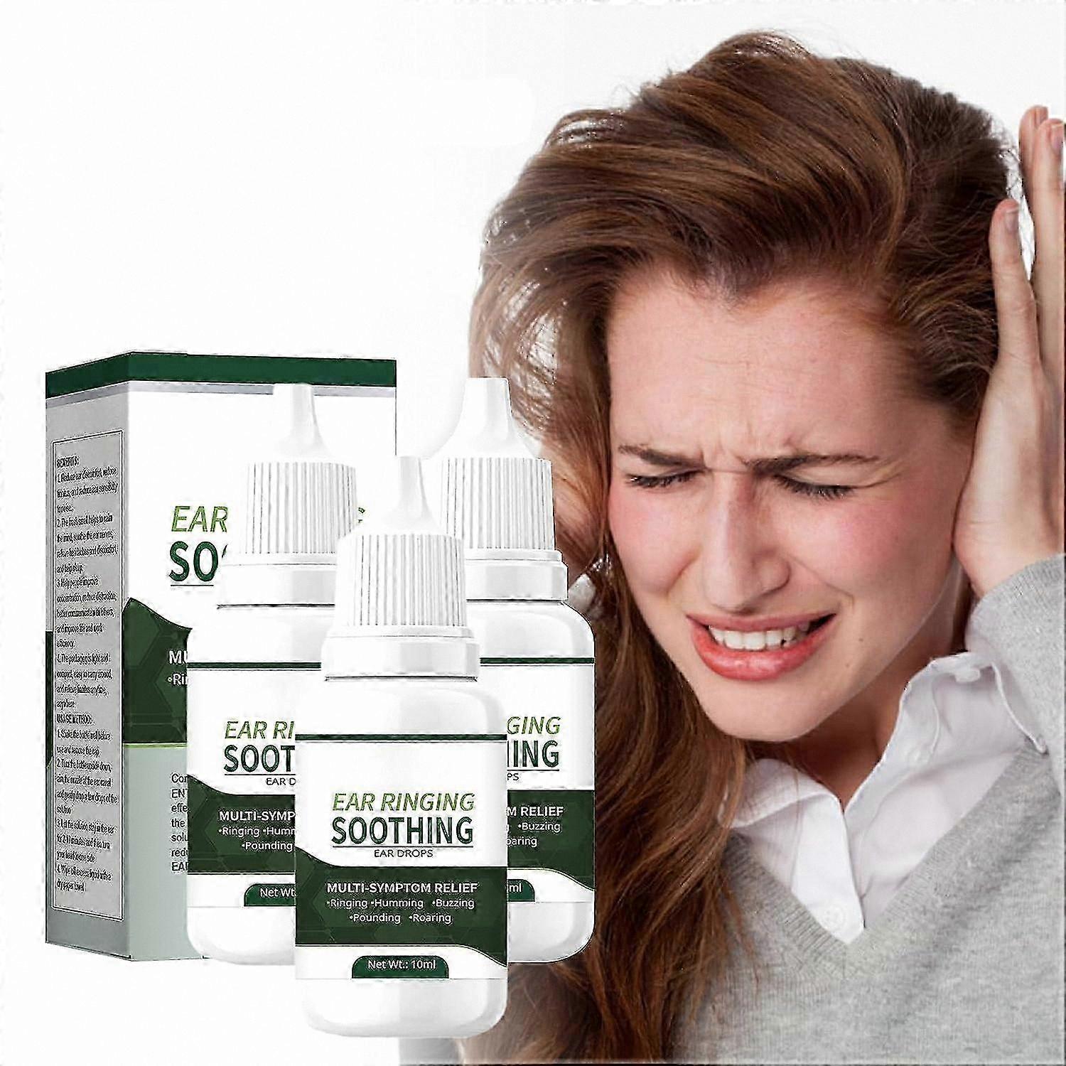 Tinnitus Relief Ear Drops for Ringing and Cleaning, Soothing Oil for Earache Support
