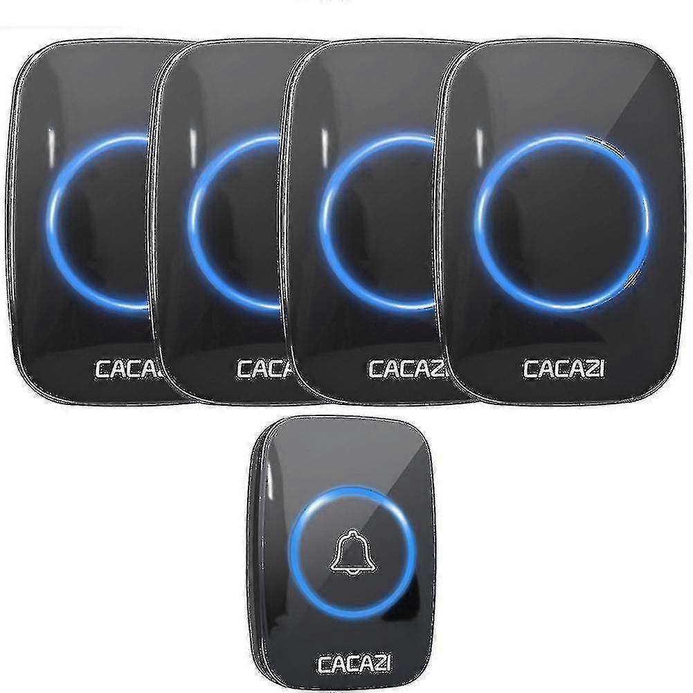Cacazi Wireless Doorbell with 300m Remote Range and EU Plug