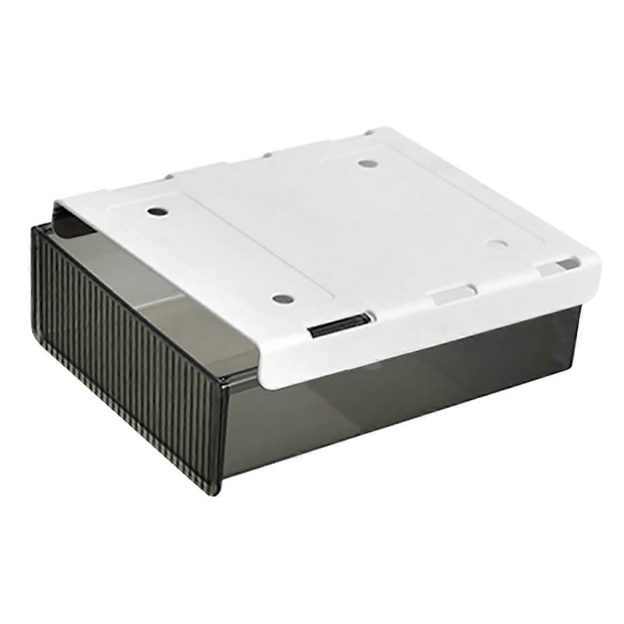 Caddy Organiser Under Desk Mount Storage Box Self-Adhesive Desk Organizers for Privacy Protection and Cable Management