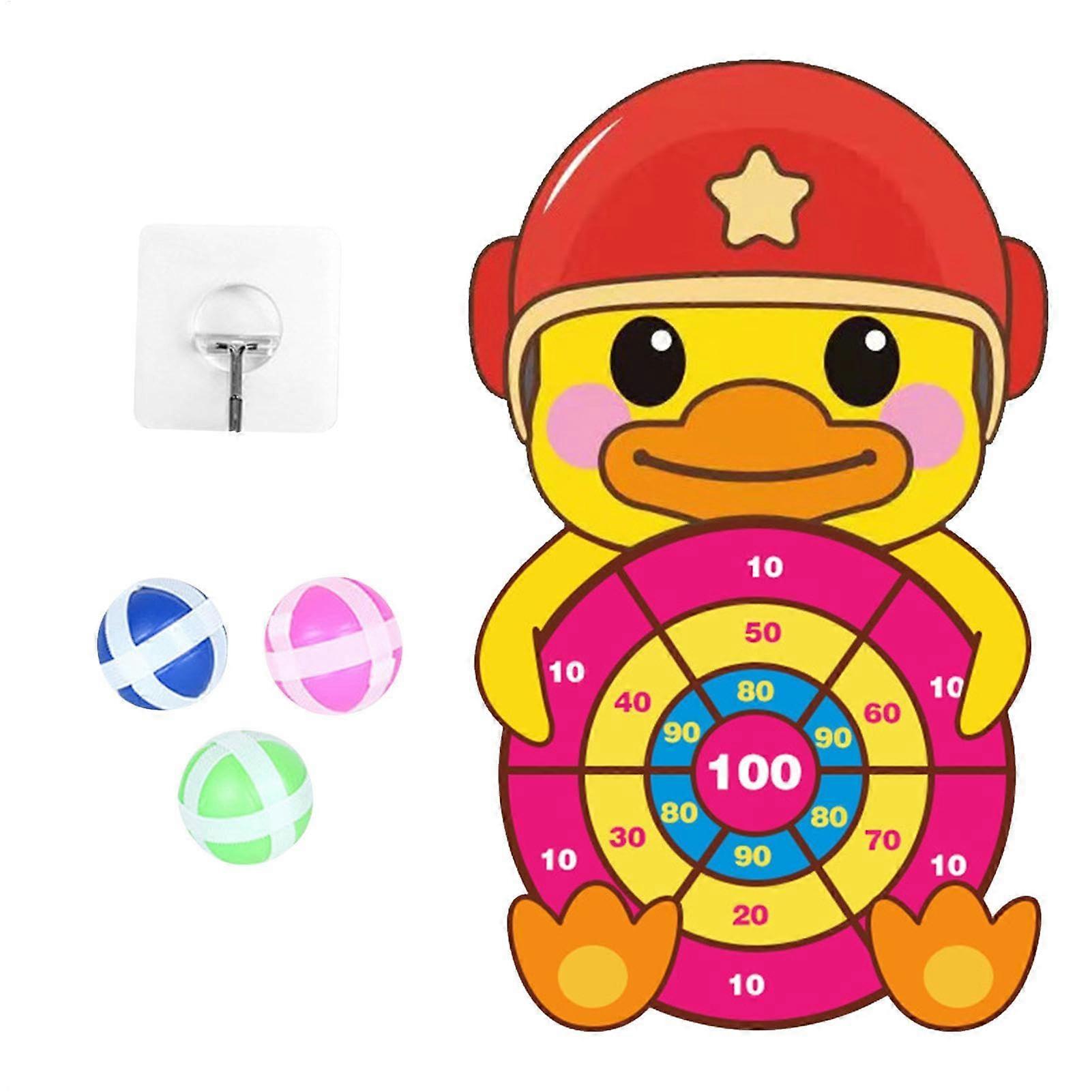 Kids Dart Board Indoor Duck Dartboard 16.14 X 9.76 Inches, Educational Skill-Building Toy For Children, Party Game
