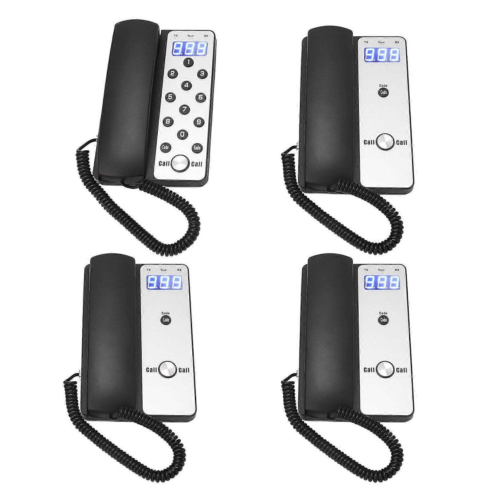 Wireless Intercom 433MHz Full Duplex Digital Display 1 to 3 Units