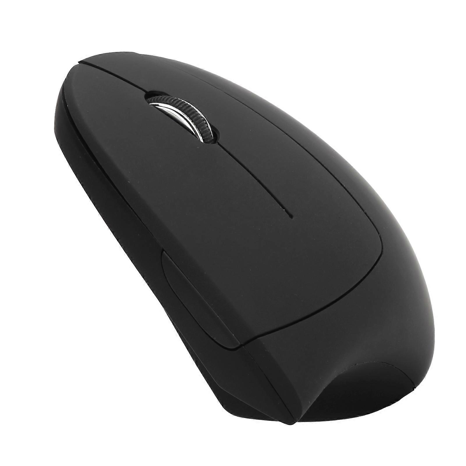 Wireless Optical Vertical Mouse 5th Gen 1600DPI 500mAh Black