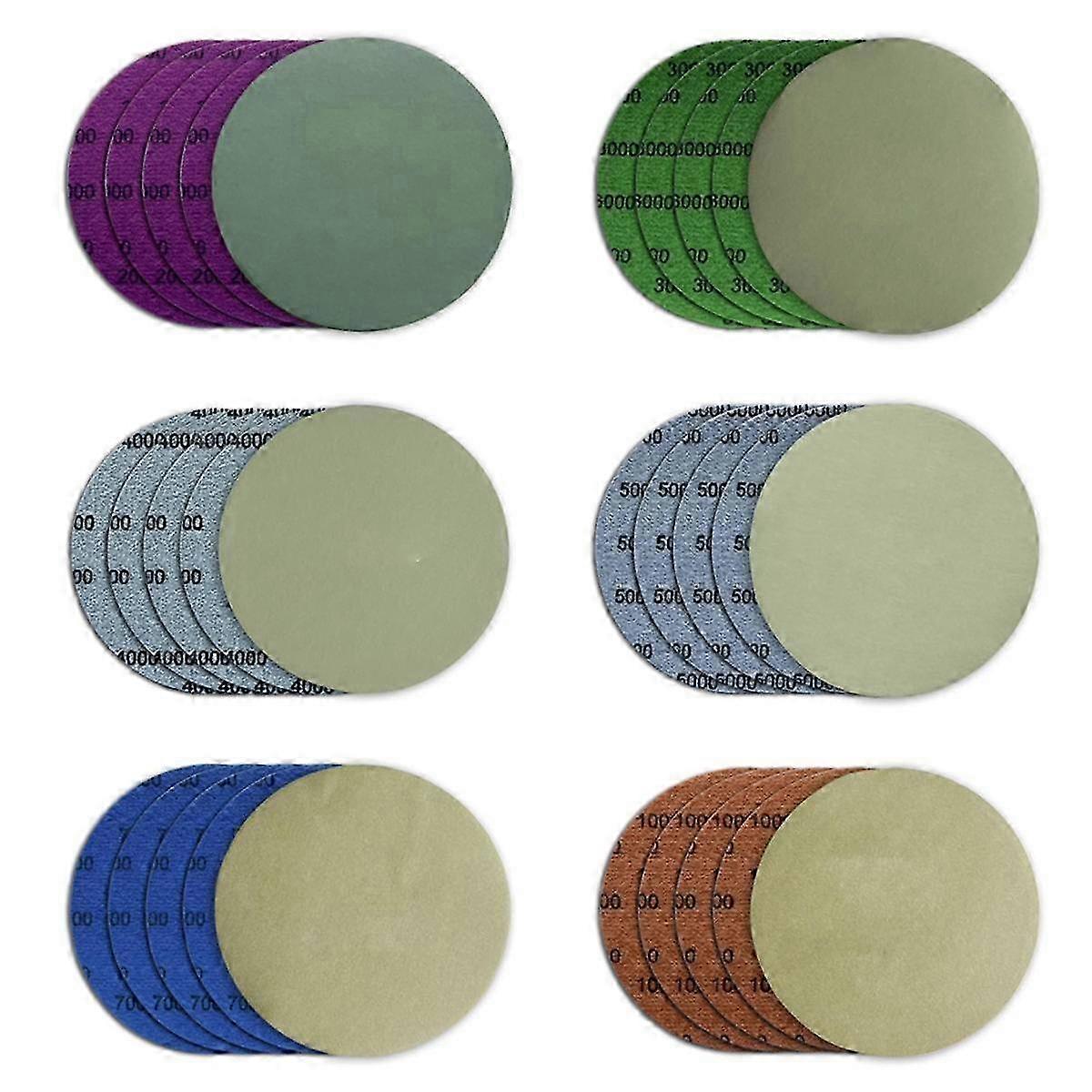 5 Inch Hook and Loop Sanding Discs, 30 Pcs Wet Dry Sandpaper, High Grit Orbital Sander Pads