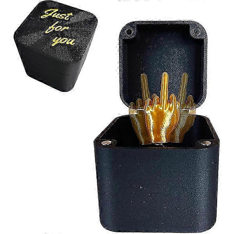 Mittelfinger Überraschung Geschenkbox Perfekte Parodie Hand Streich Pop Up Geschenk mit Box für Erwachsene Weihnachten N