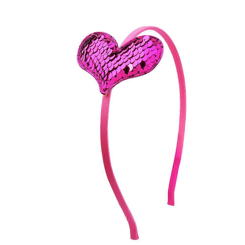 It sounds like you're describing a product listing for **sequin heart headbands**—perfect for Valentine's Day, birthdays, or themed parties! Here's a