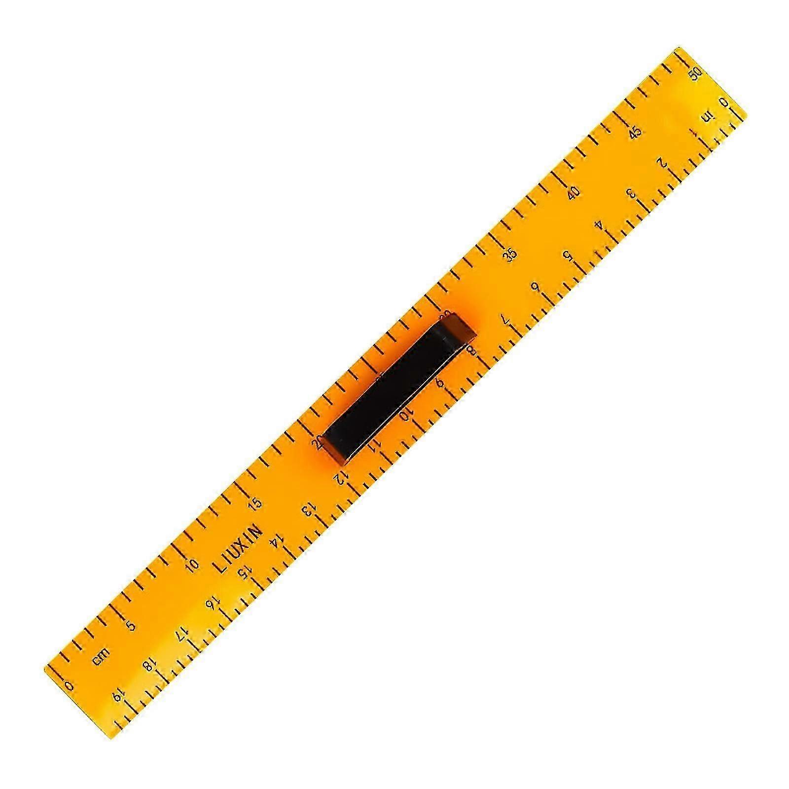 Large straight ruler, mathematical geometry ruler with removable handle, teaching aid for blackboard and whiteboard teachers.