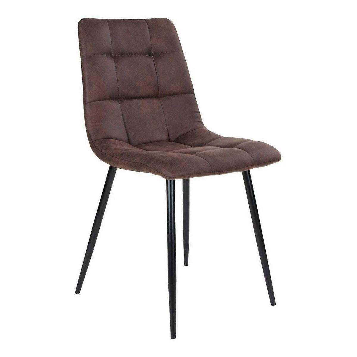 Set mit 2 Middelfart Stühlen, Braun, Mikrofaser, 55x44x86 cm