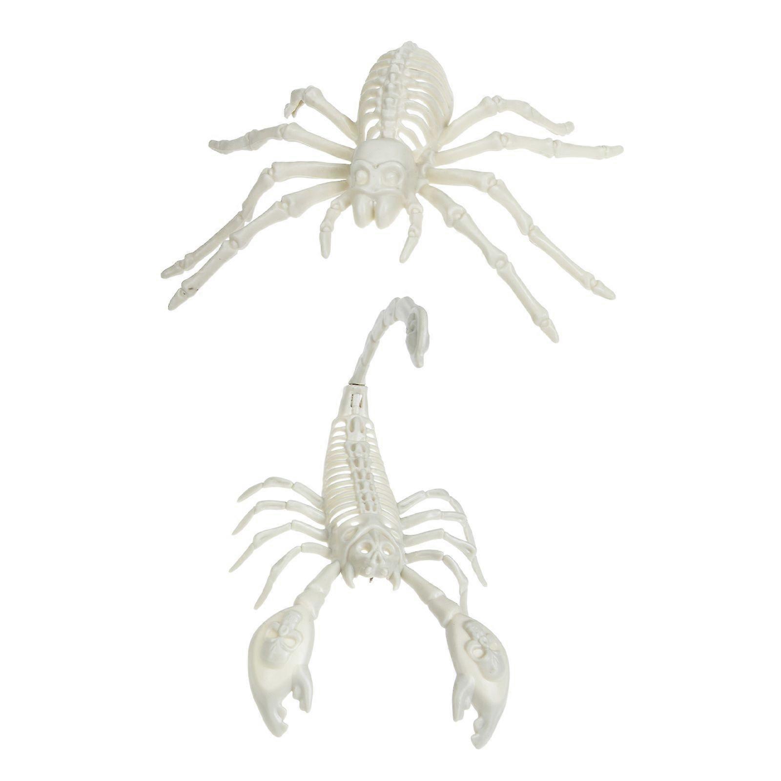 1 Set Halloween Spider and Scorpion Decorations Realistic Scorpion Fake Spider Model