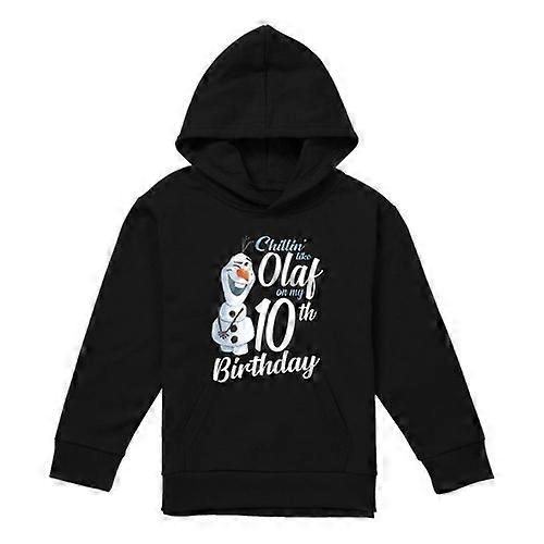 Frozen Childrens/Kids Chillin Like Olaf 10th Birthday Pullover Hoodie