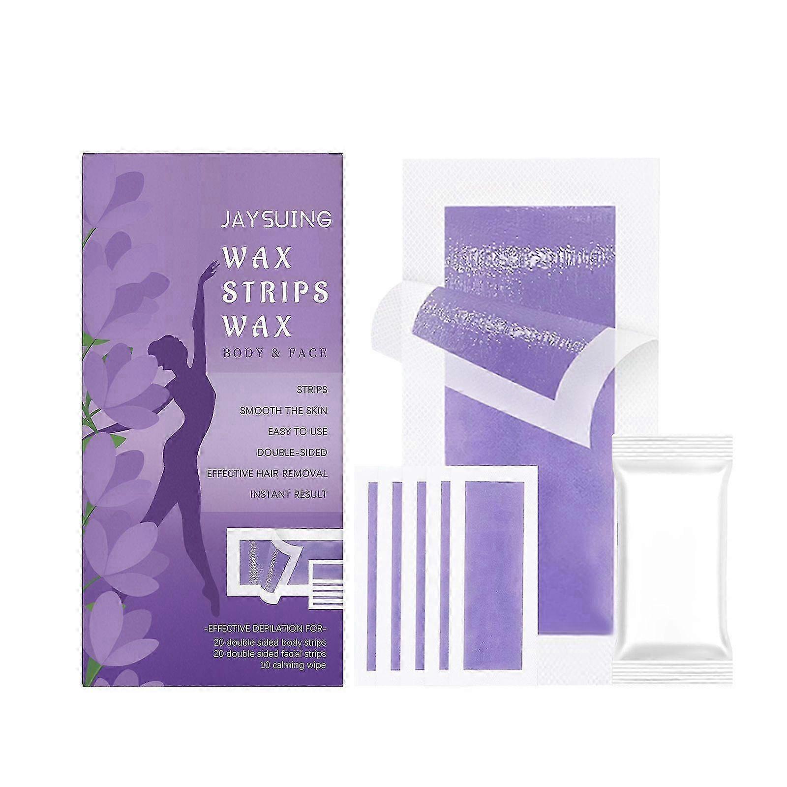 2025 Face & Body Wax Strips, Gentle Moisturizing, Refreshing, Non-irritating, Cleansing, Smooth and Clean Skin