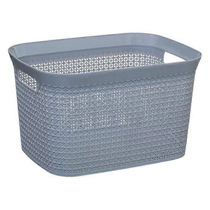 5five - Cesta de plástico gris "escandinavo" de 25l