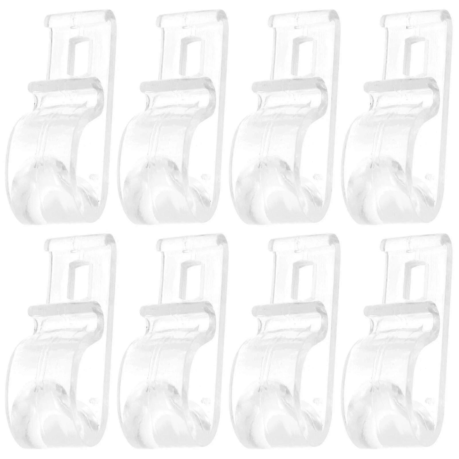 8pcs Roller Blinds Safety Clips with Bead Chains and Fixation Hooks, Screws Included