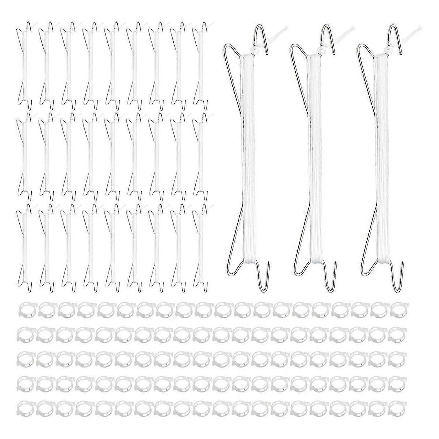 Tomato Hooks with String,Plant Support Clips,Tomato Support Hook