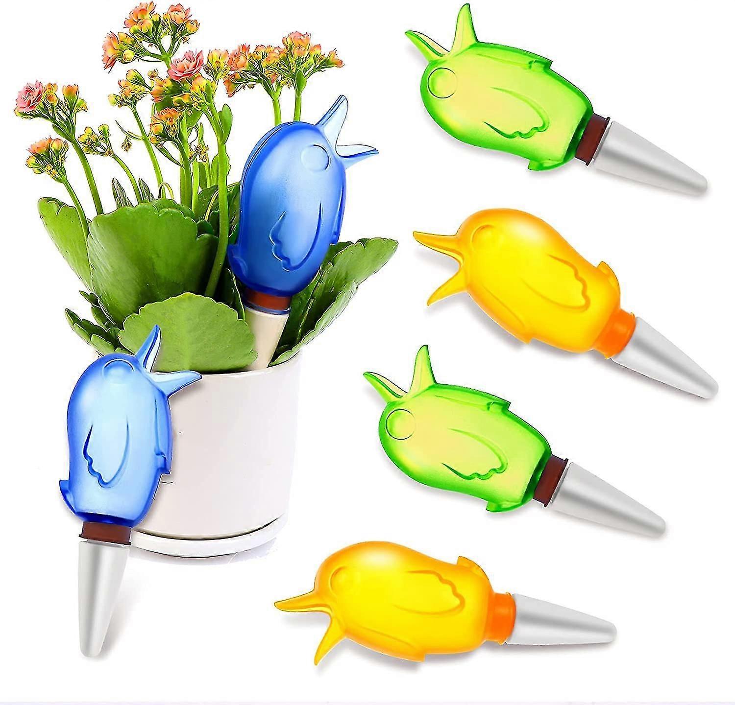 6 Pcs Plant Watering Globes Bird Shape Automatic Watering Bulb Transparent Plant Self Watering Globes