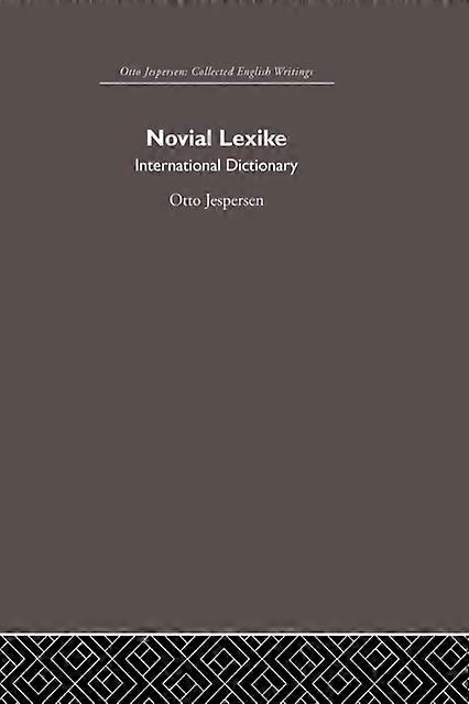 Novial Lexike - Otto Jespersen