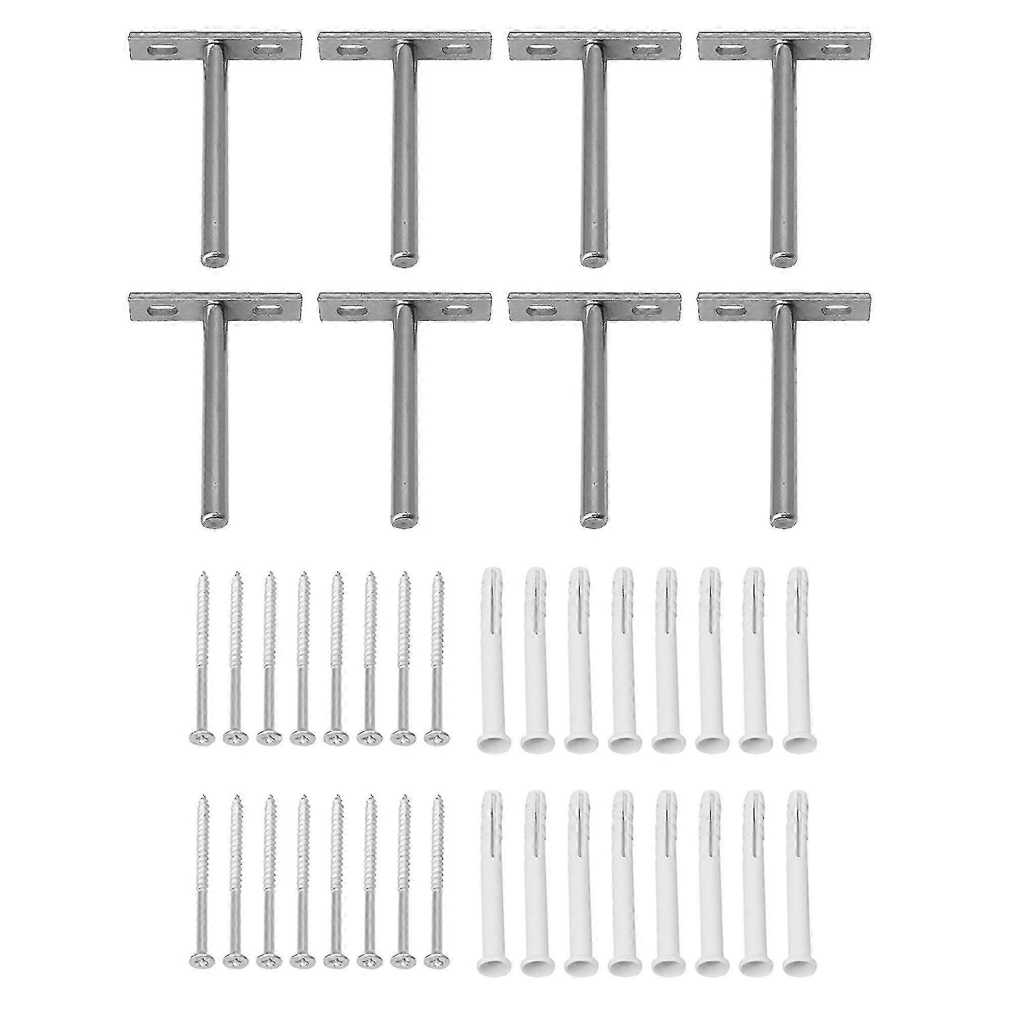 2025 8pcs 4 Inch Invisible Floating Shelf Bracket For Layer Board Mount