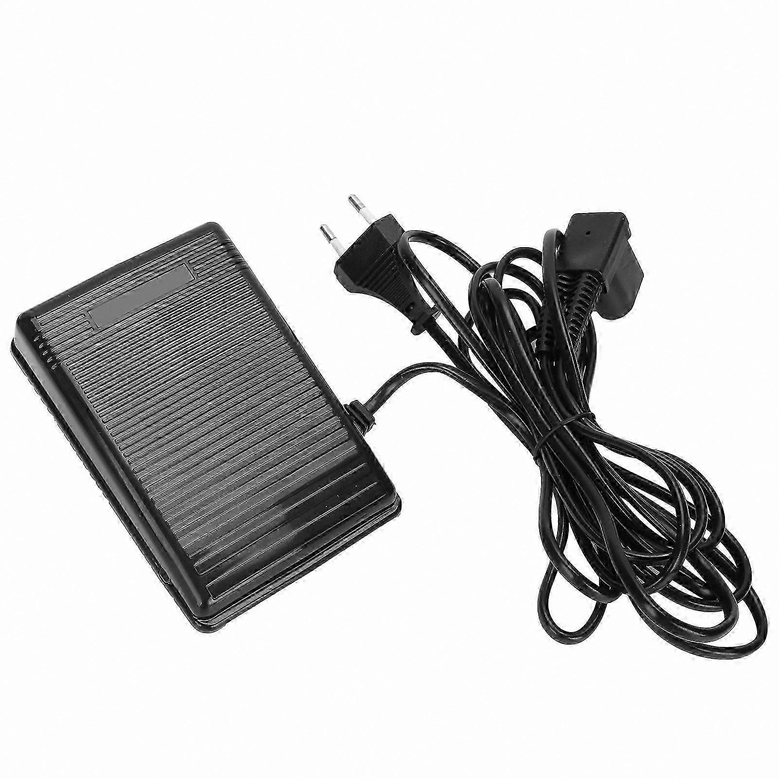 Multi-Function Foot Pedal for Sewing Machines with 3-Pin Plug, 2m Cord, EU Plug 220V-Compatible Controller