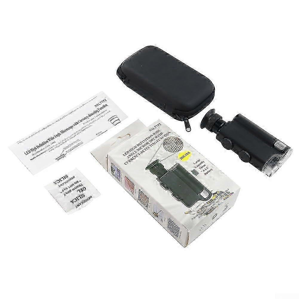 Professional Gemological Microscope with 200x to 240x Magnification and UV Lighting 2025