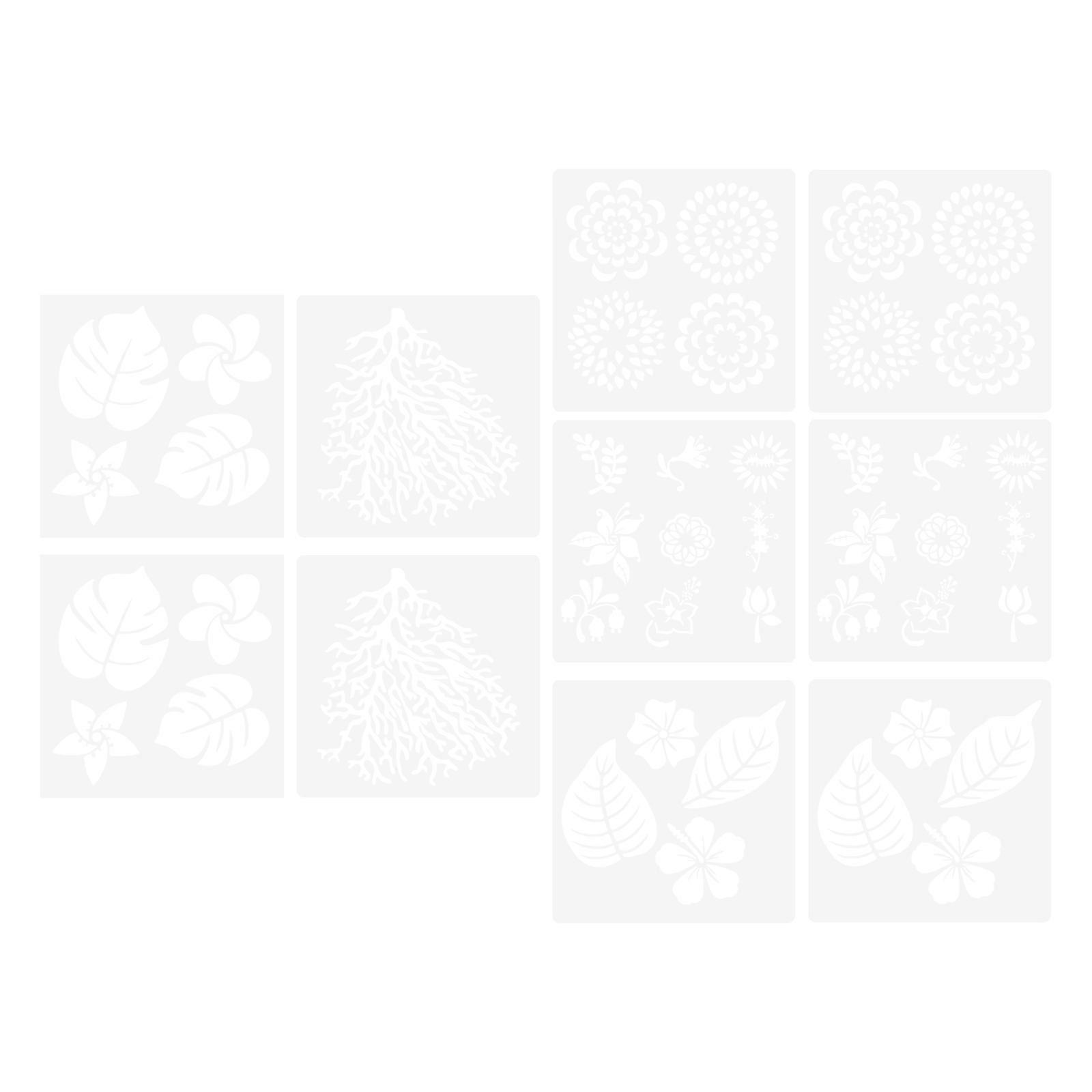 Painting Template DIY Stencil for Crafts 10Pcs Set