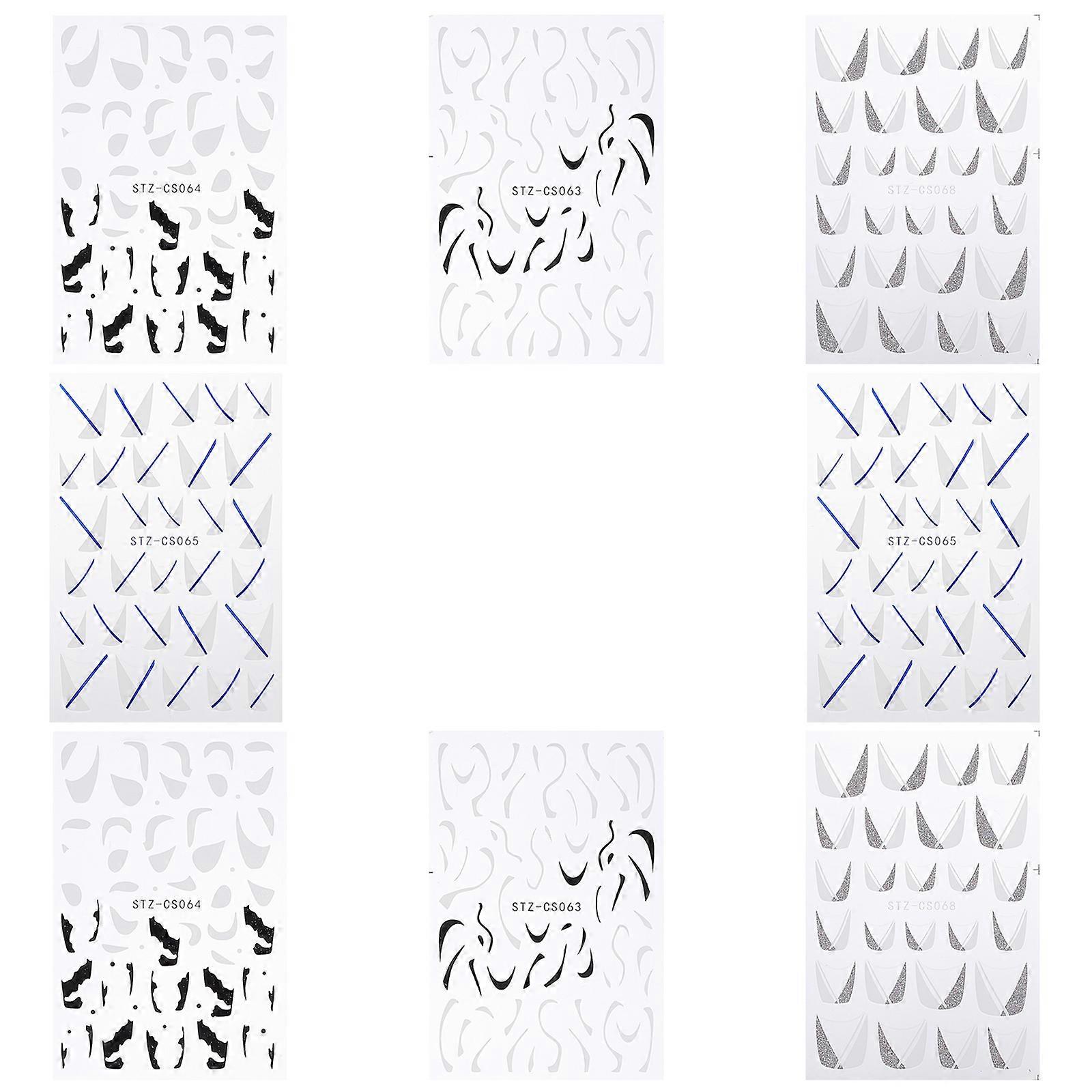 Nail Stickers Assorted Color for Nail Sheets Set