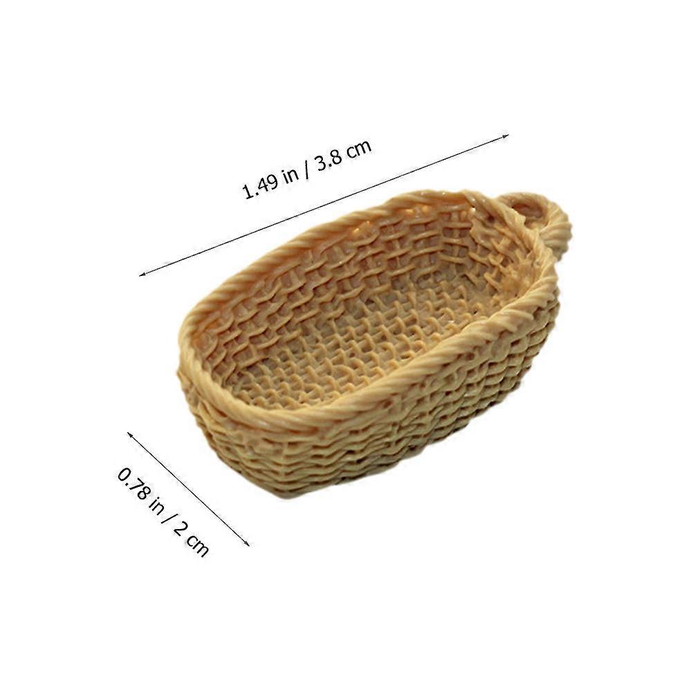 Mini Basket Model Durable Resin Basket for Kids Playing 4Pcs Pack
