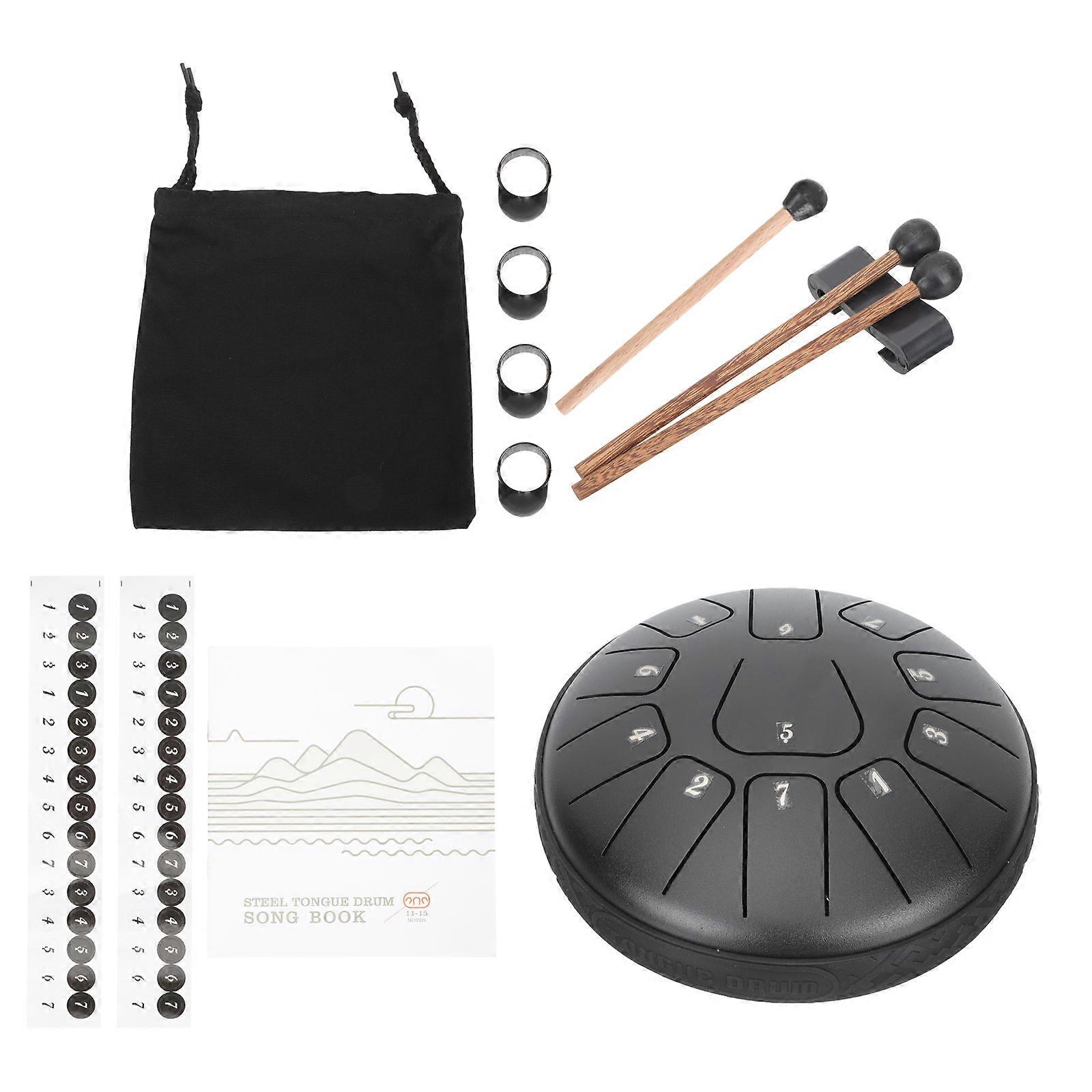 Tongue Drum Percussion Instrument Suitable For Kids Relaxation 6.68x6.68 Inches Beautiful Design 1 Set