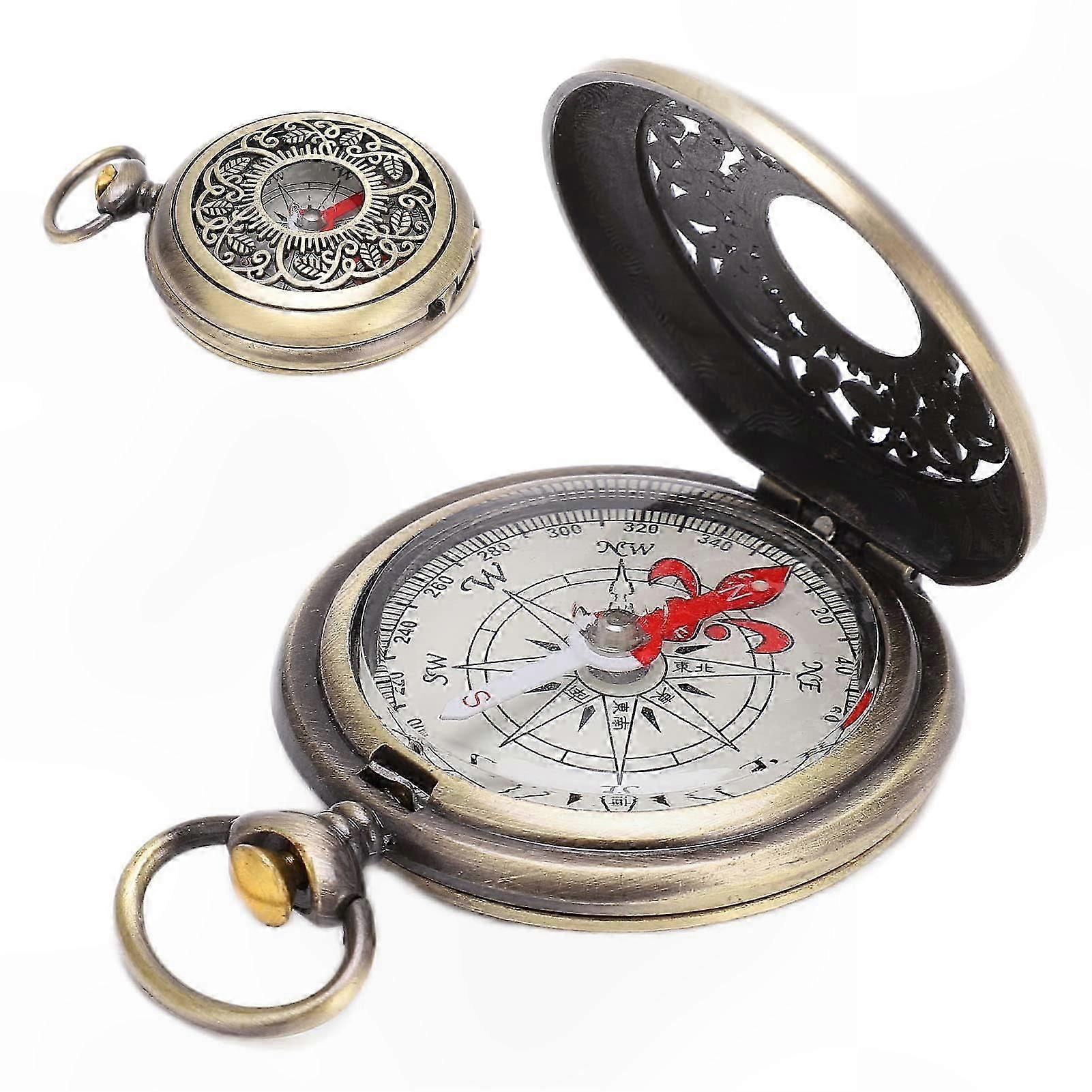 Durable Shockproof Brass Compass for Hiking, Camping, and Outdoor Navigation