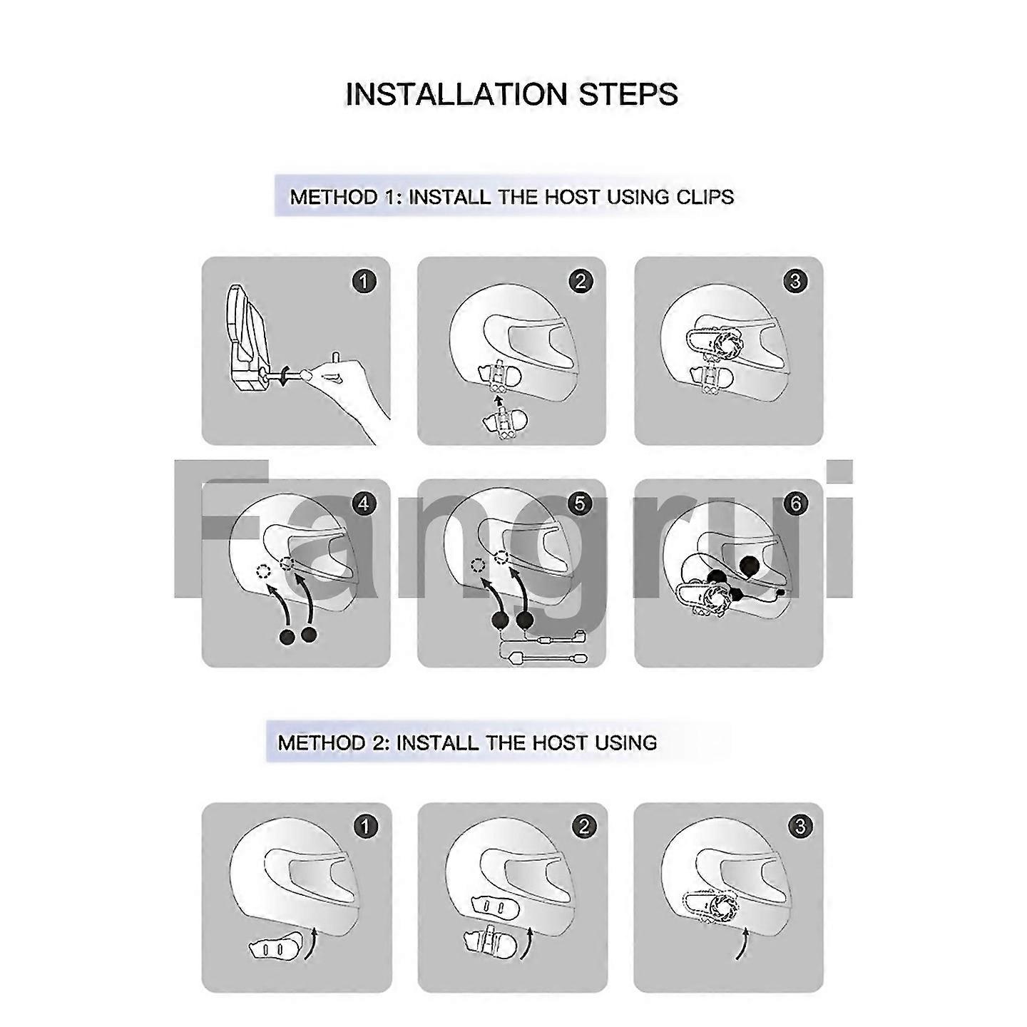 For Motorcycle Helmet Bluetooth Headset Talking Handsfree Interphone