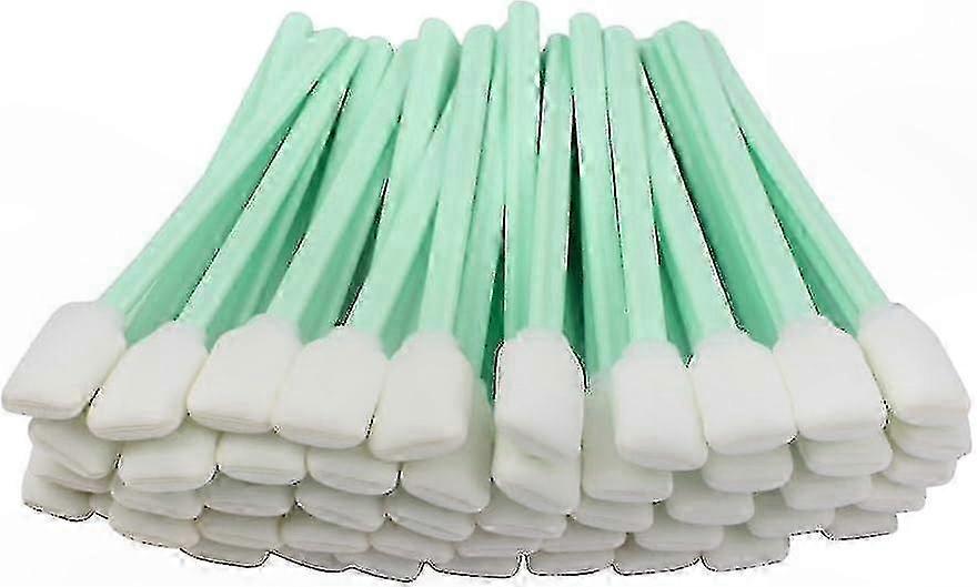 100PCS 5.1" Foam Swabs for Roland Solvent Printers, Optical Equipment Cleaning