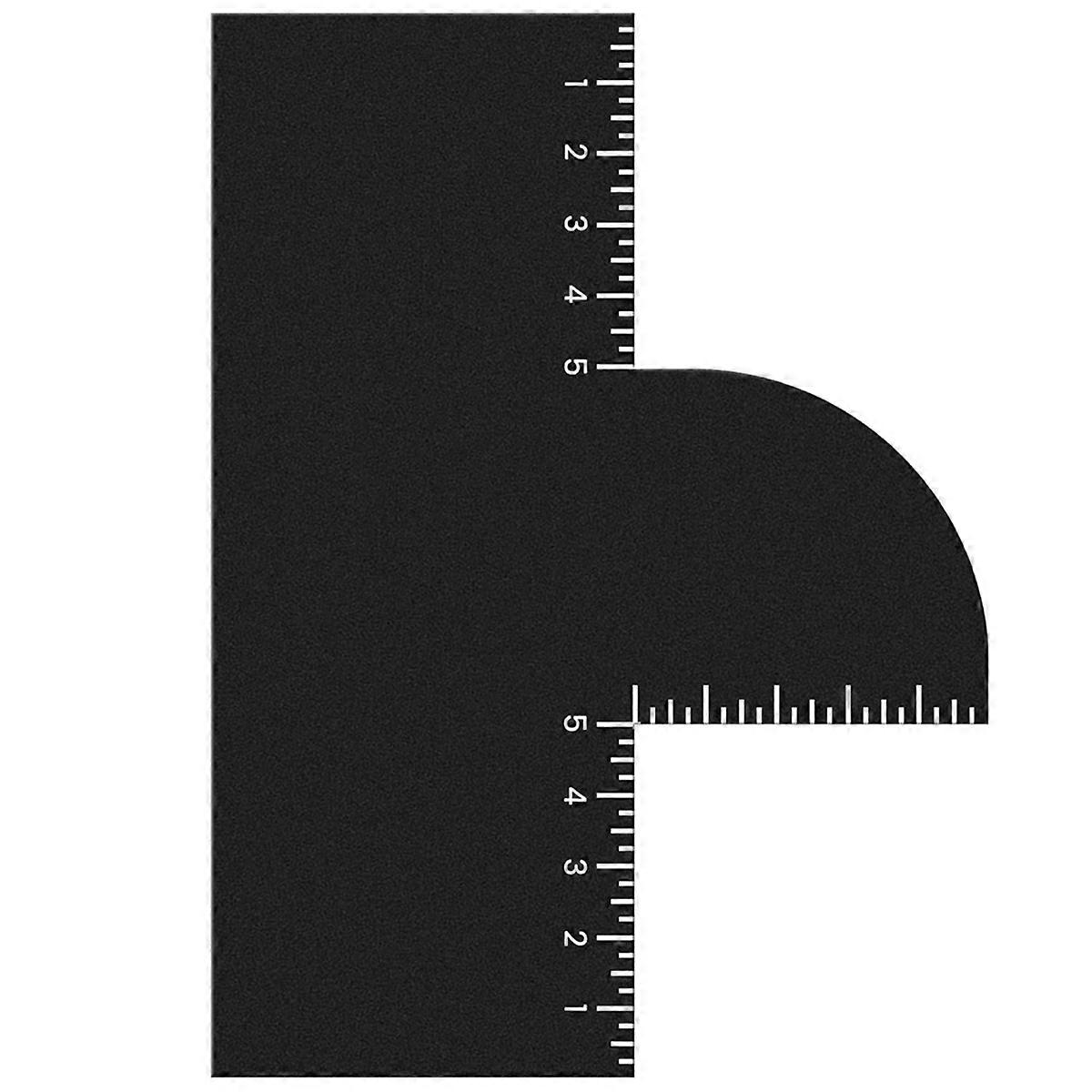 Enhancement Card for Barbers with Measurement Indicators, Reusable Barber Hairline Shaping Tool