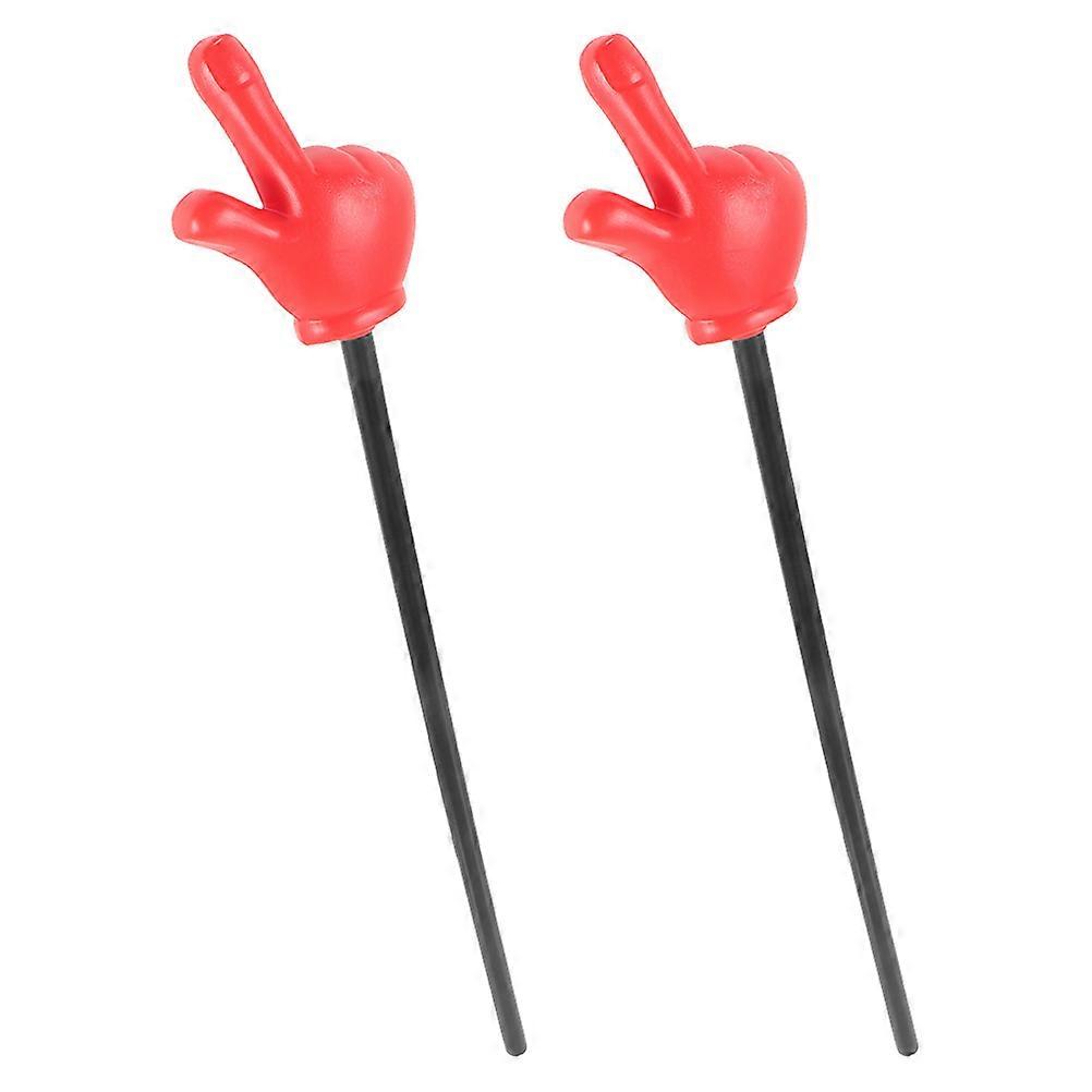 Red Plastic Hand Pointers for Party Decoration and Presentation 4Pcs