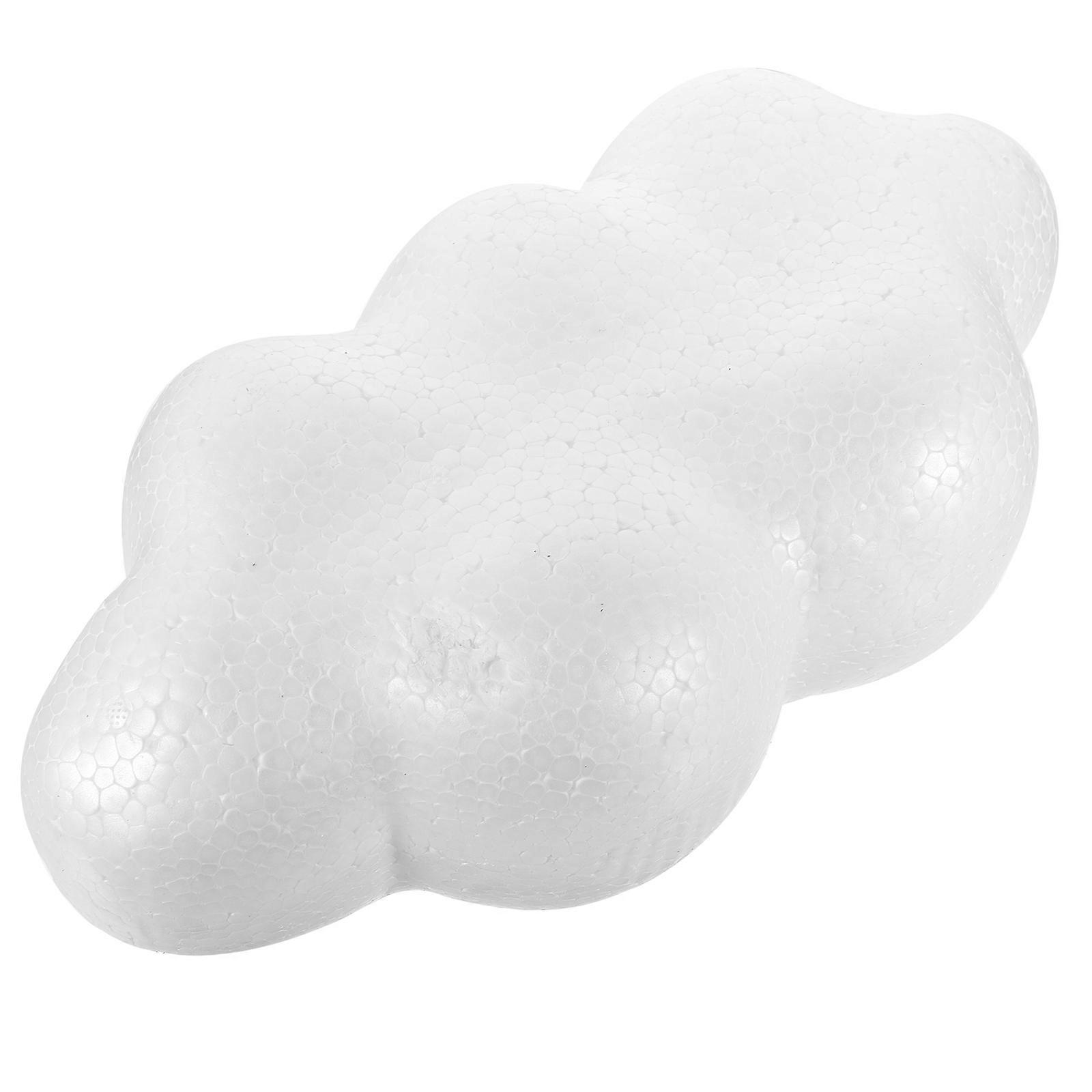 Artificial Foams Cloud 3Pcs for DIY White Cloud Prop Unpainted Craft Model